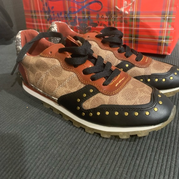 brand new in box Coach C118 In Signature Canvas - Women's In Tan/natural/rust - Picture 2 of 9